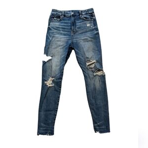 American Eagle Super stretch /Super Hi Rise Blue jeans size 4